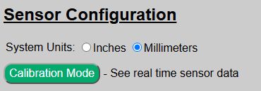 calibrate button