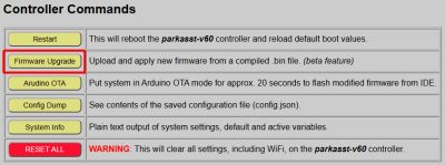 Firmware Upgrade Buttons