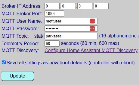 Old MQTT Form
