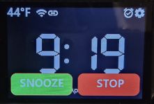 Touch Display Alarm Interface