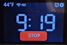 Display during Snooze