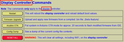 Display Commands Interface