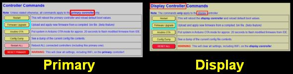 Firmware Upgrade Buttons