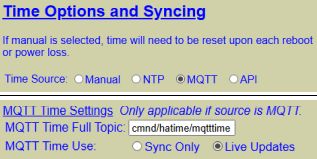 MQTT Time Config