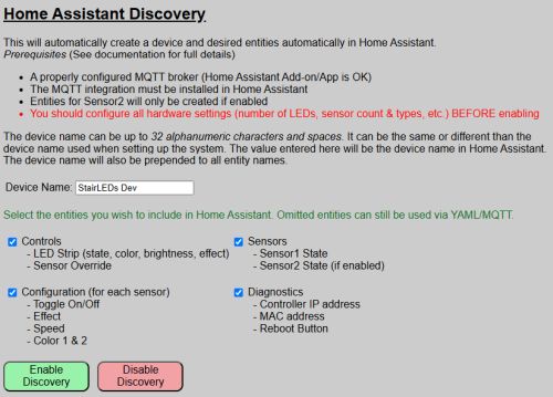 Discovery Settings Location