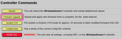 Firmware Upgrade Buttons