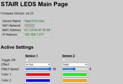 Main Web Interface